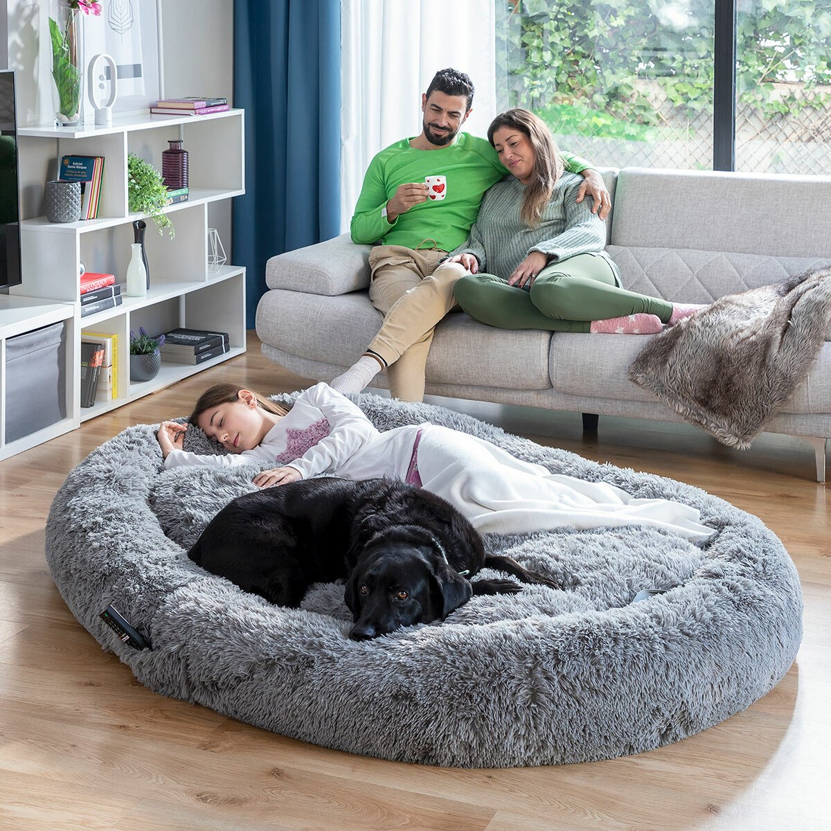 Human Dog Bed XXL Grey