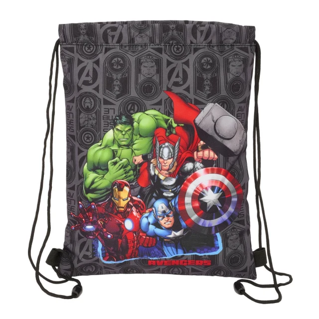 Backpack with Strings Vendetta Black 26 x 34 x 1 cm