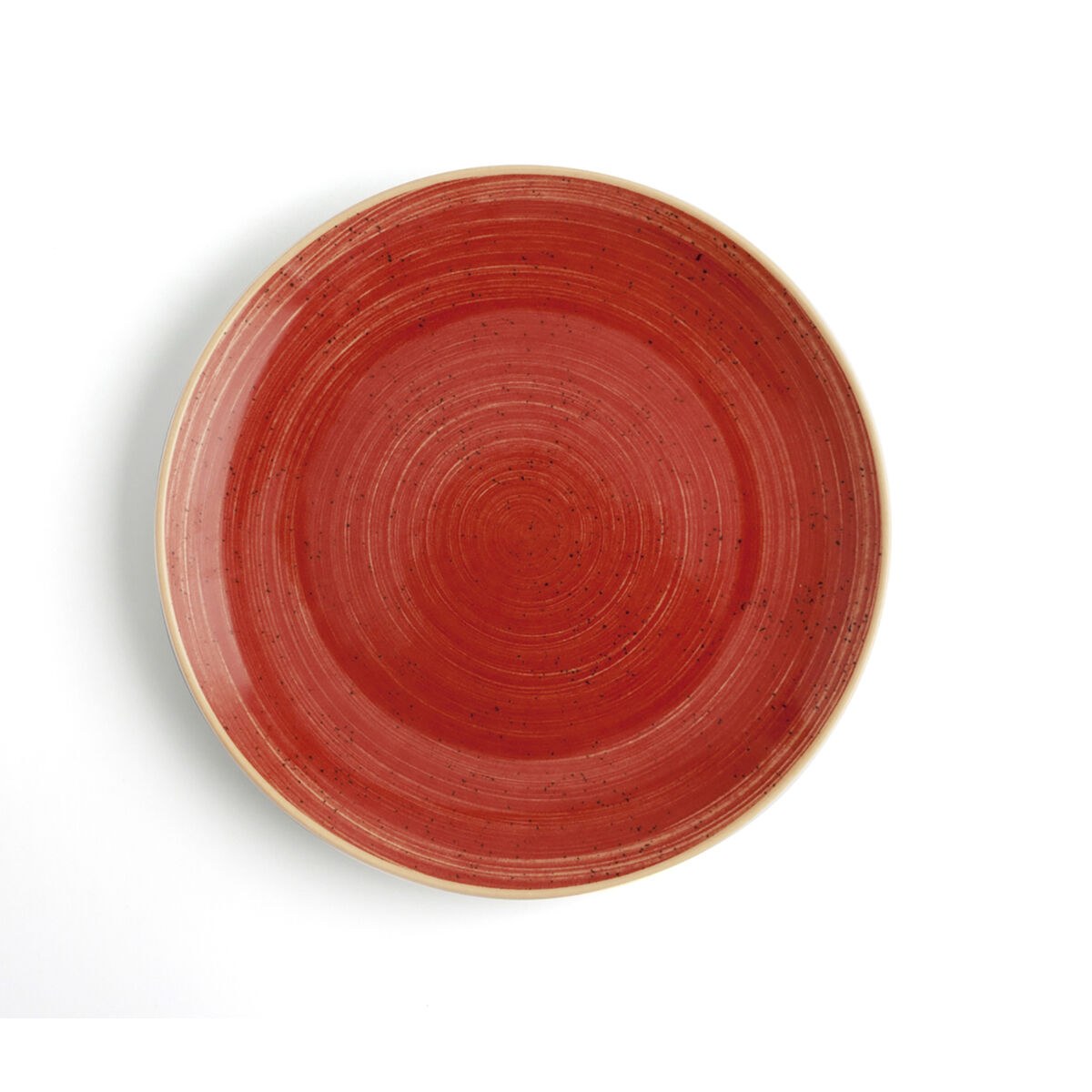 Flat plate Terra Ceramic Red (24 cm) (6 Units)