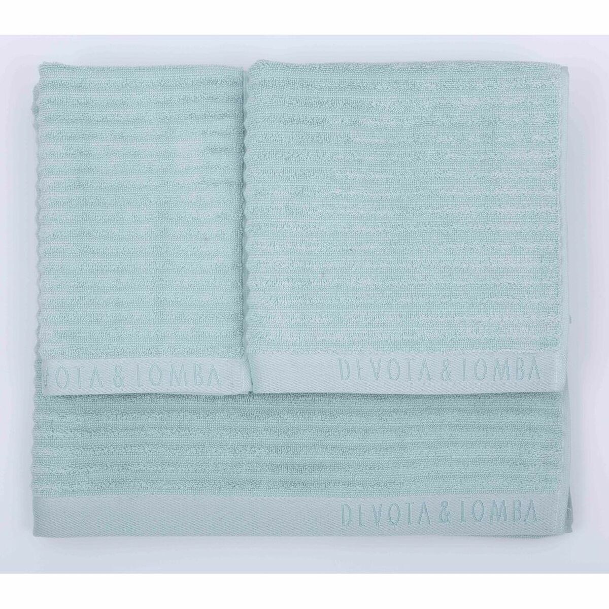 Towel set Green 100% cotton (3 pcs)