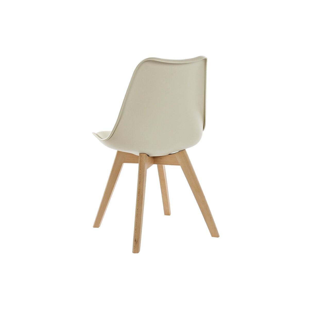 Chair Beige Natural Foam polypropylene beech wood Polyurethane 48 x 54 x 82 cm 48 x 55 x 83 cm