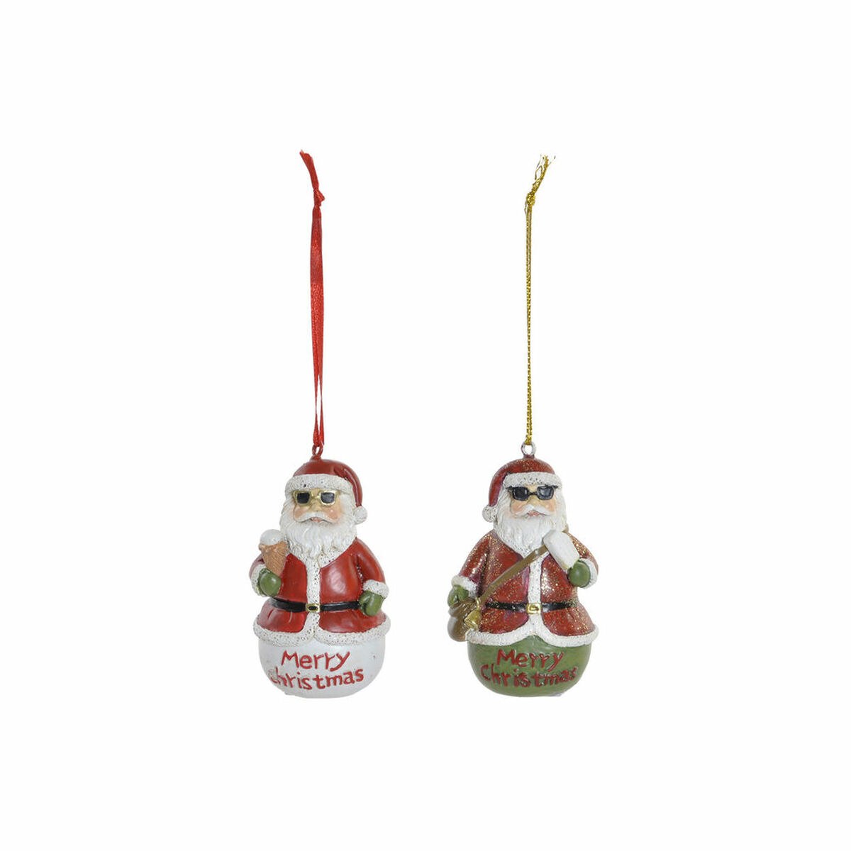 Hanging decoration Christmas Resin (2 pcs) (4.5 x 3 x 7 cm)