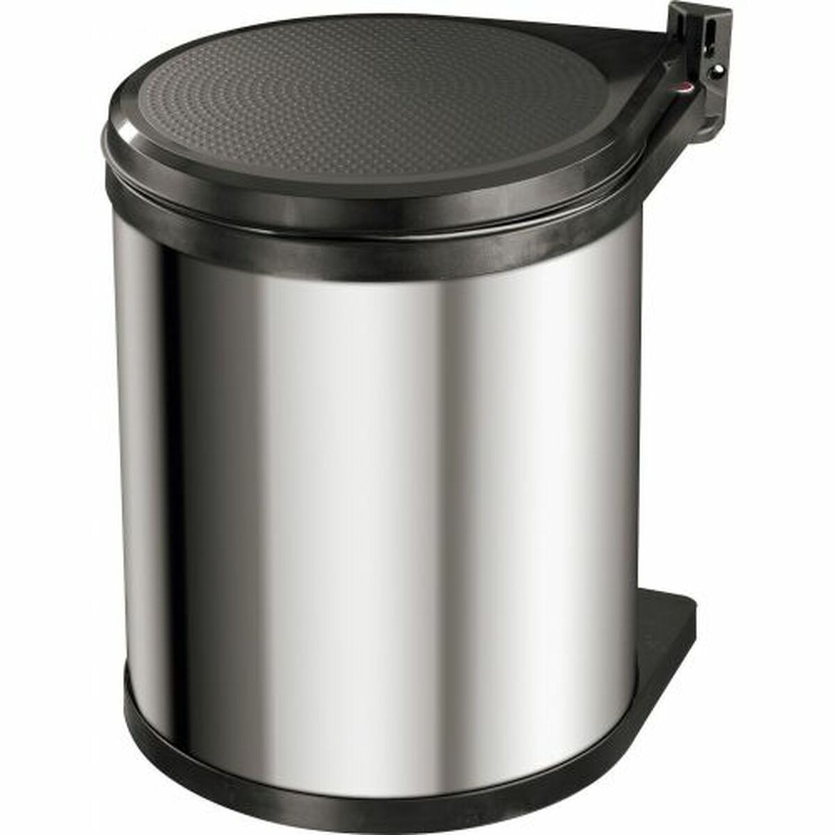 Мусорное ведро Compact-Box Сталь 15 L Чёрный Серый Интегрированный