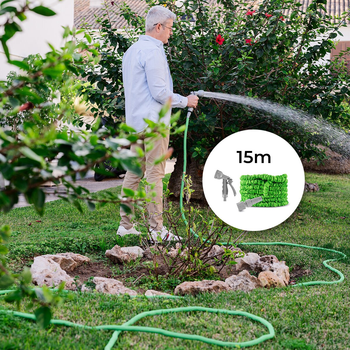 Extendable Garden Hose Hoostend 15 m