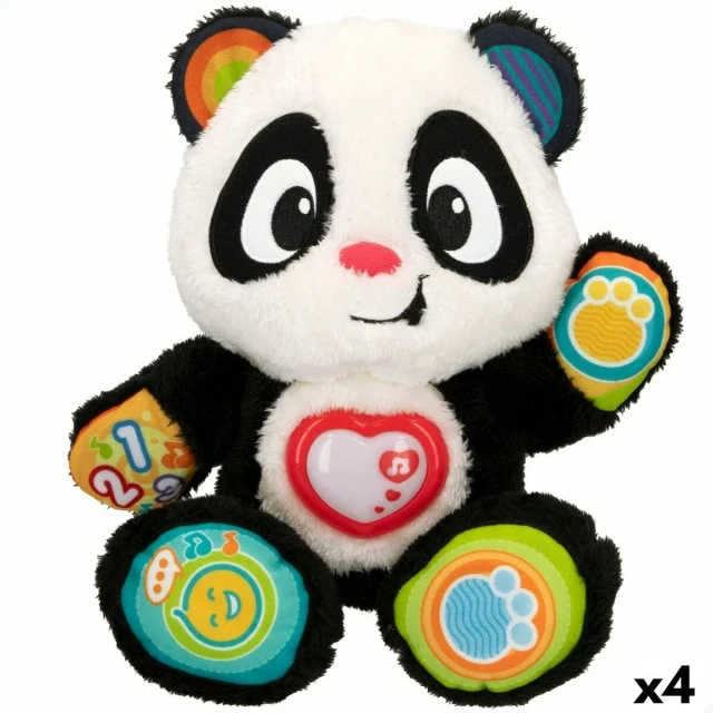 Baby toy Panda bear 27 x 33 x 14 cm (4 Units)