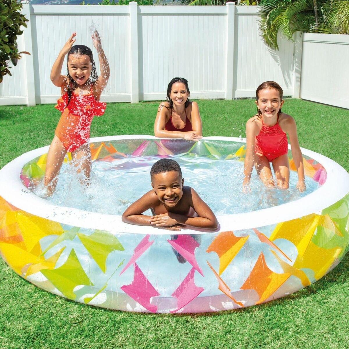 Inflatable pool 840 L 229 x 56 x 229 cm (2 Units)