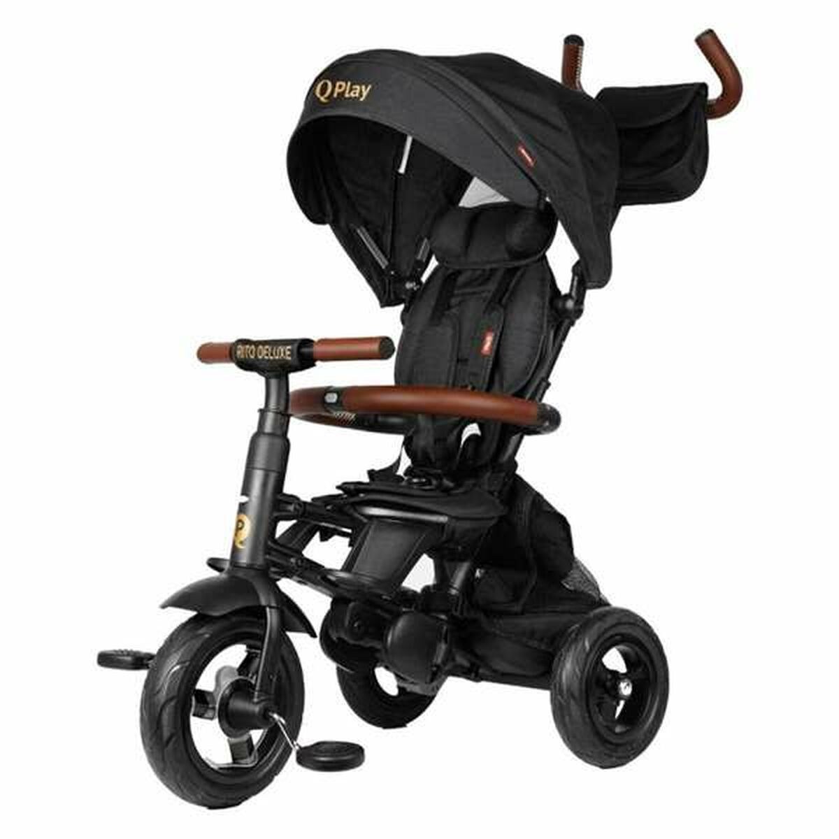 Baby's Pushchair New Rito Star Deluxe Tricycle Black