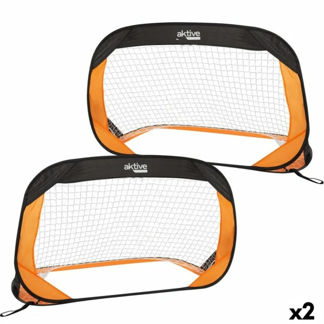 Set of 2 football goals 120 x 80 x 80 cm (2 Units)
