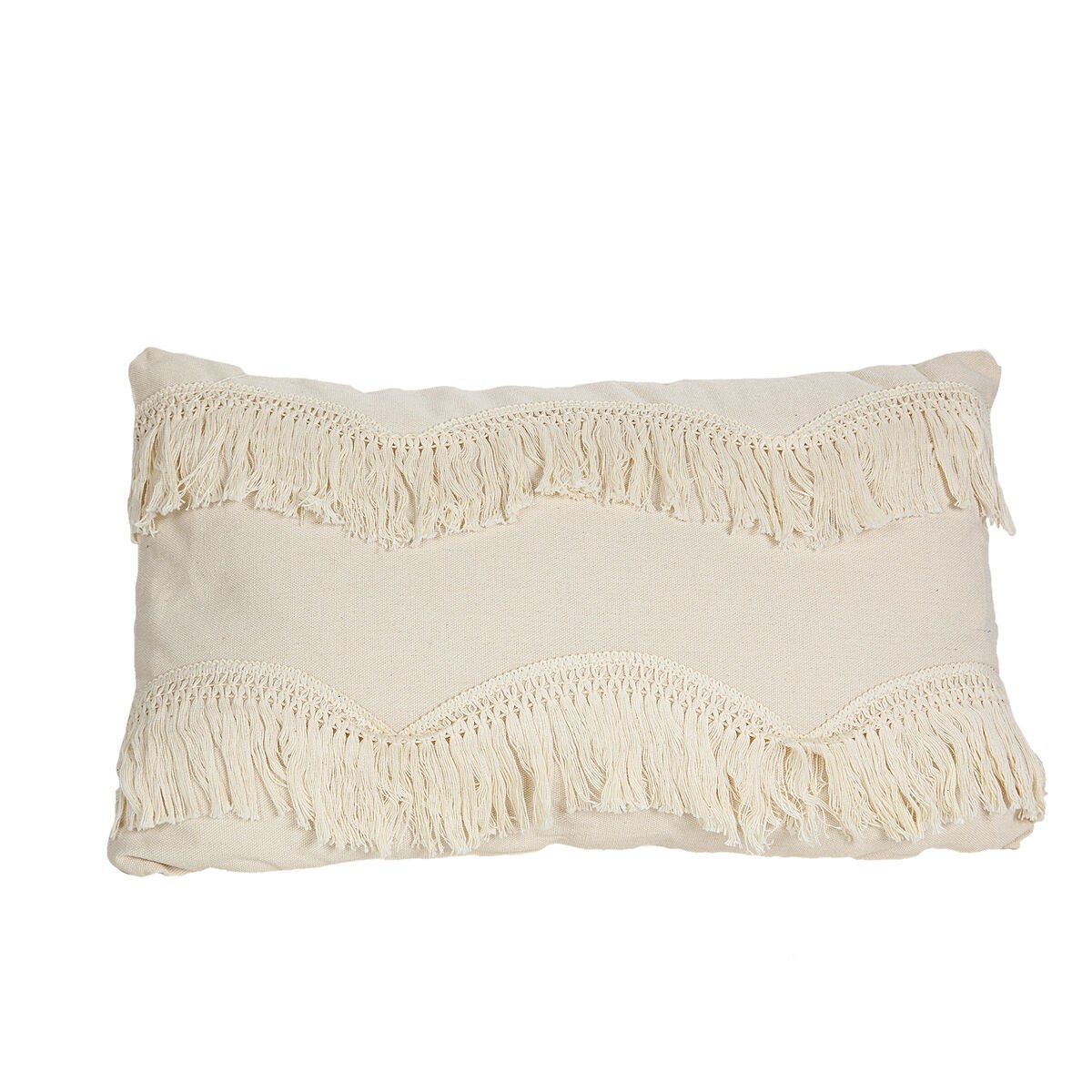Cushion White With tassles