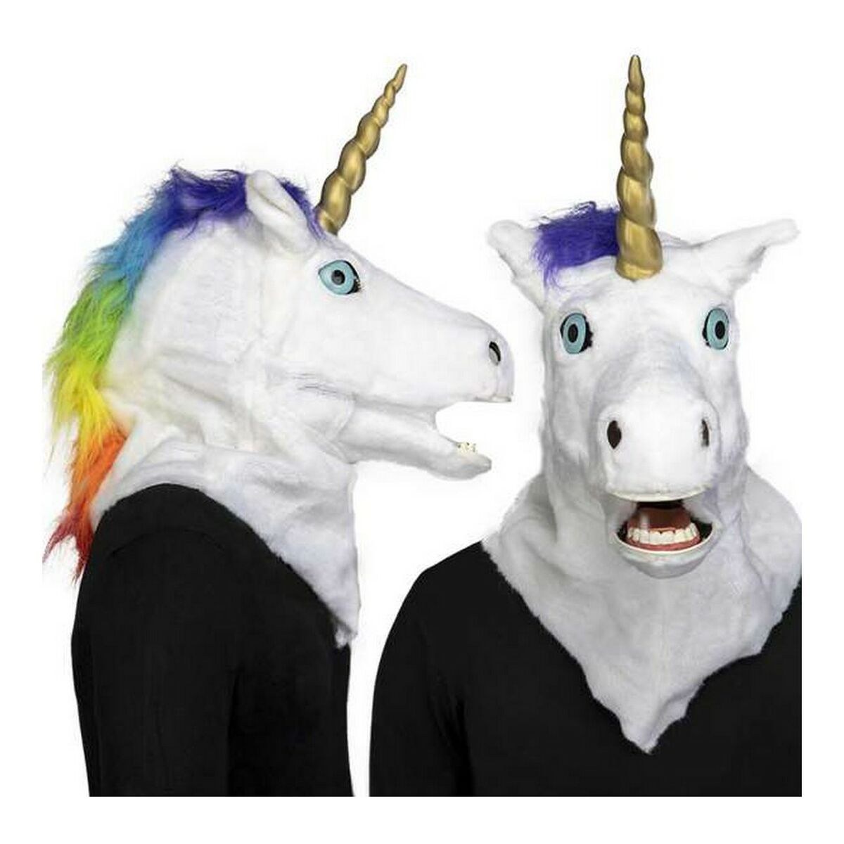 Mask One size Unicorn Adults Jointed jaw