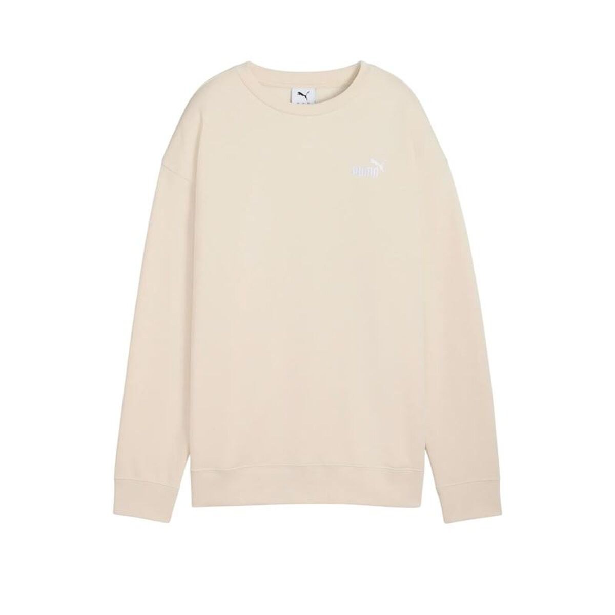Women’s Sweatshirt without Hood Essentials Small No. 1 Logo Beige