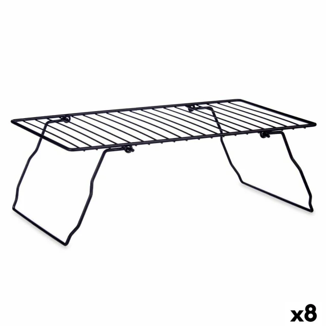 Folding Shelf Black 37.5 x 23 x 13 cm 37 x 3,5 x 23,5 cm 37,5 x 3,5 x 24 cm 24 x 37,5 x 24,5 cm (8 Units)