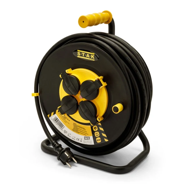 Cable reel REELART 25 m 4 Plugs