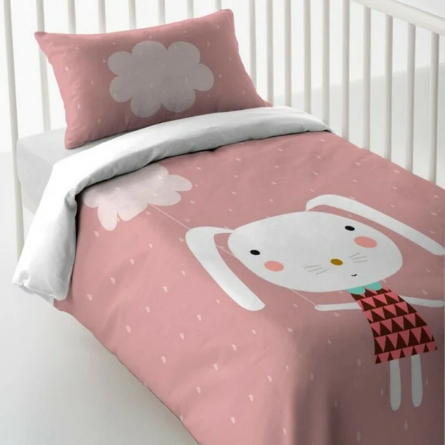 Cot Quilt Cover Rabbit and Cloud