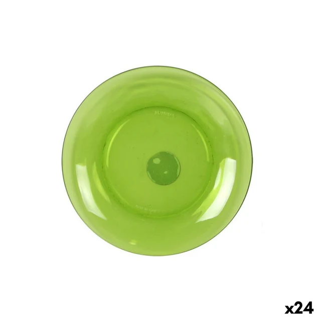 Dessert dish Lys Ø 19 cm Green (24 Units)