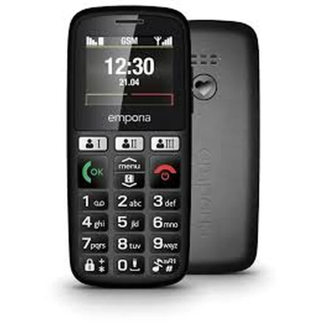 Mobile telephone for older adults HAPPY E30.v3 Black