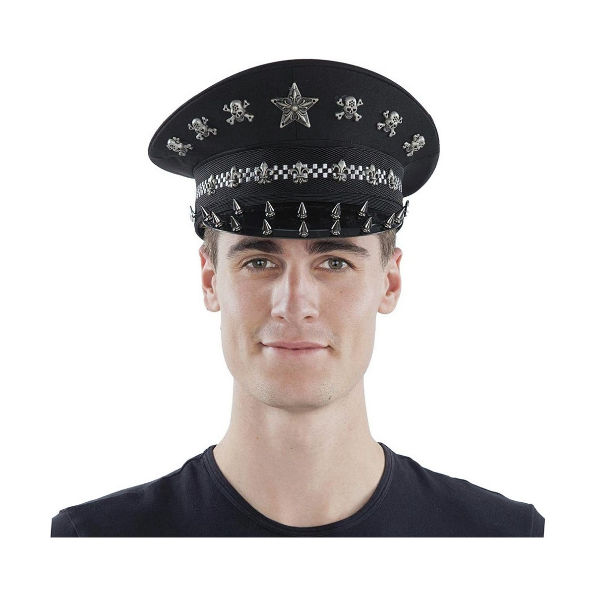 Police cap Black