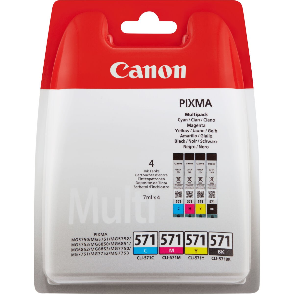 Original Ink Cartridge CLI-571 Multipack Grey Multicolour