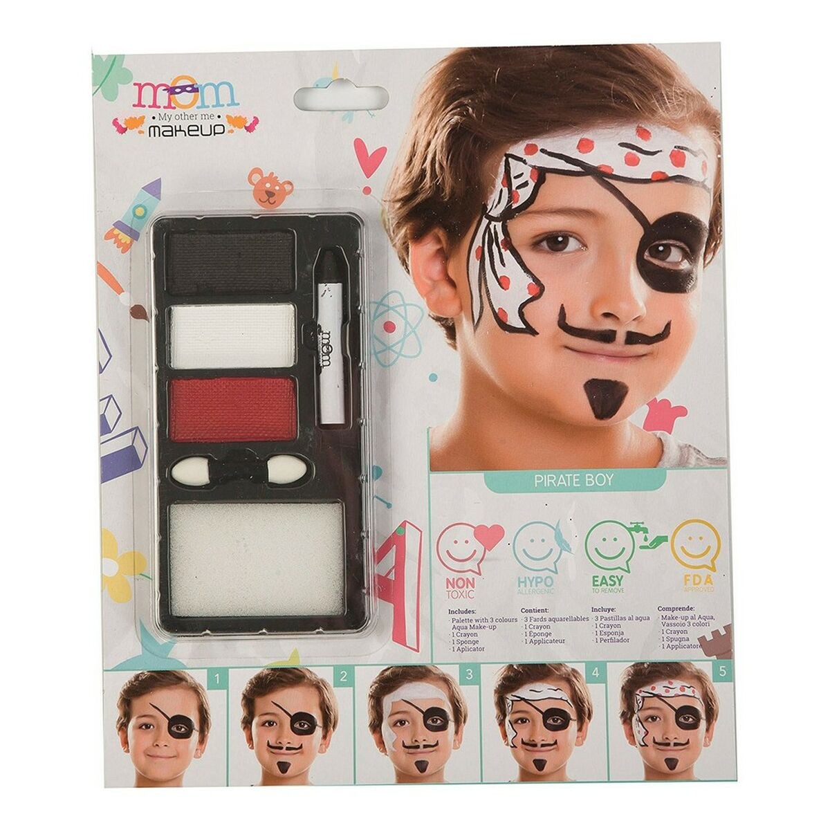 Make-Up Set Male Pirate (24 x 20 cm)