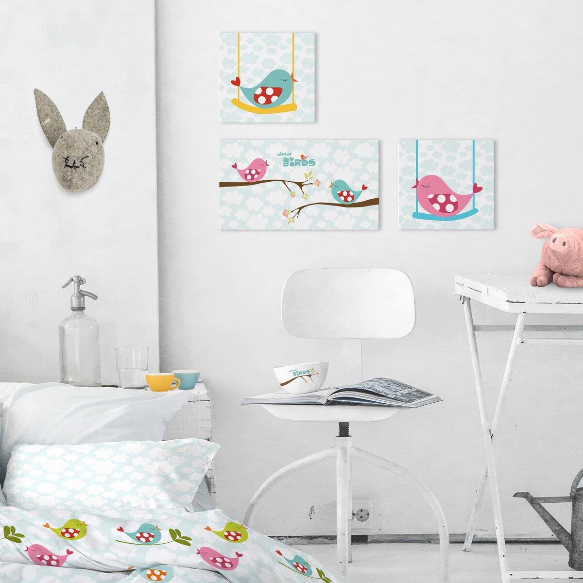 Canvas Mr Fox Little birds