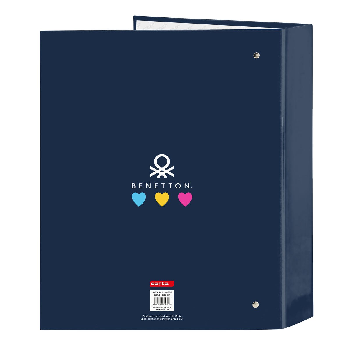 Ring binder Love Navy Blue A4 (27 x 33 x 6 cm)
