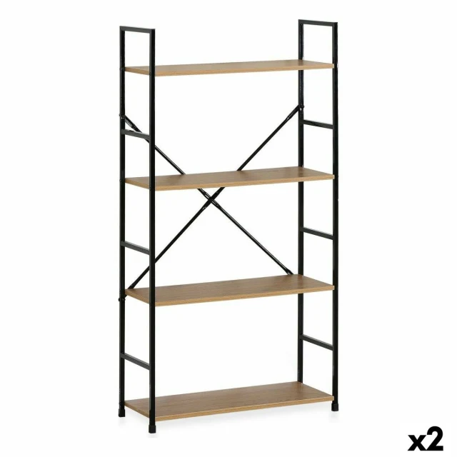 Shelves 4 Shelves Metal 58,6 x 23,5 x 112 cm (2 Units)