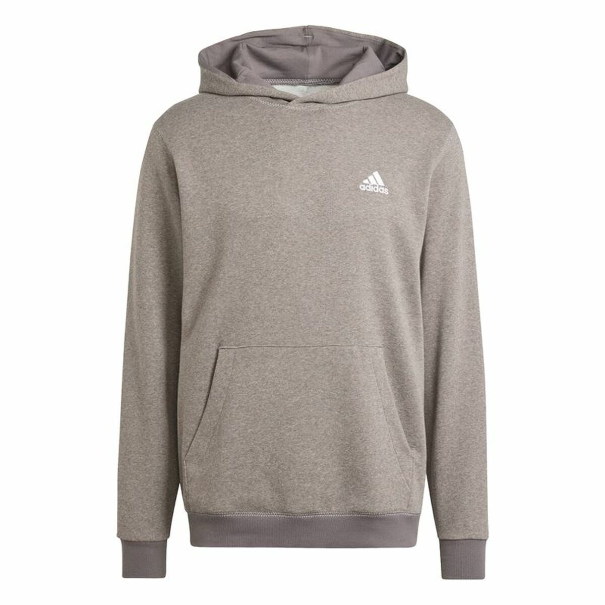 Men’s Hoodie Seasonal Essentials Melange Hoodie Brown Beige