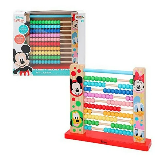 Wooden Abacus Mickey & Minnie + 12 Months