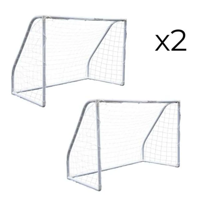 Set of 2 football goals 180 x 91 x 120 cm