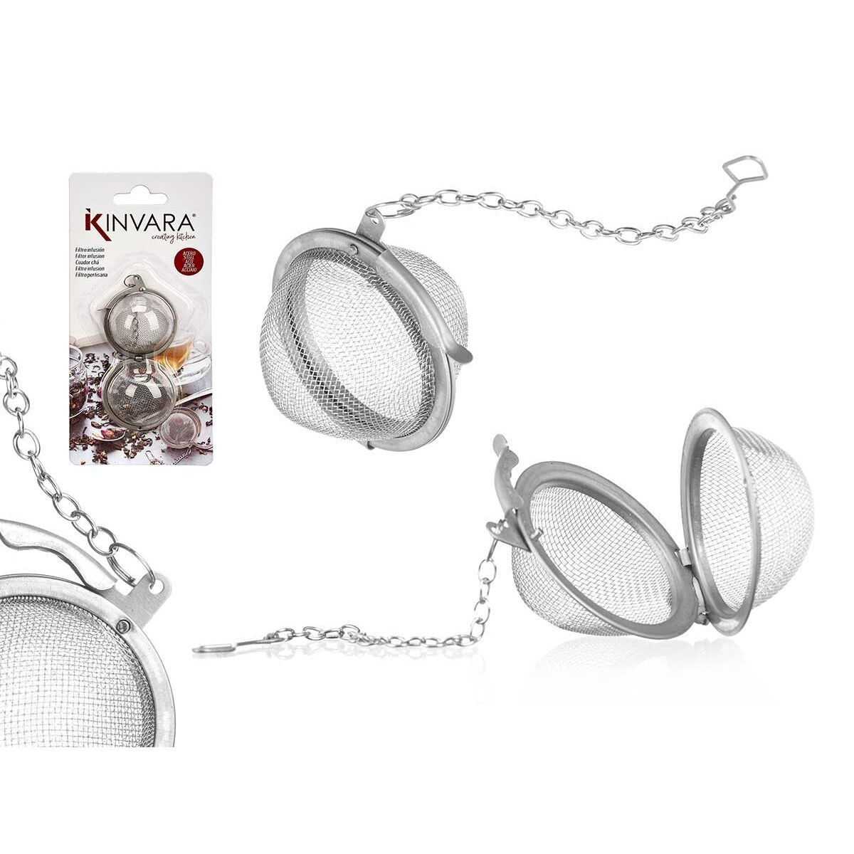 Infuser Metal Stainless steel Steel 8,5 x 18 x 2,5 cm (12 Units)