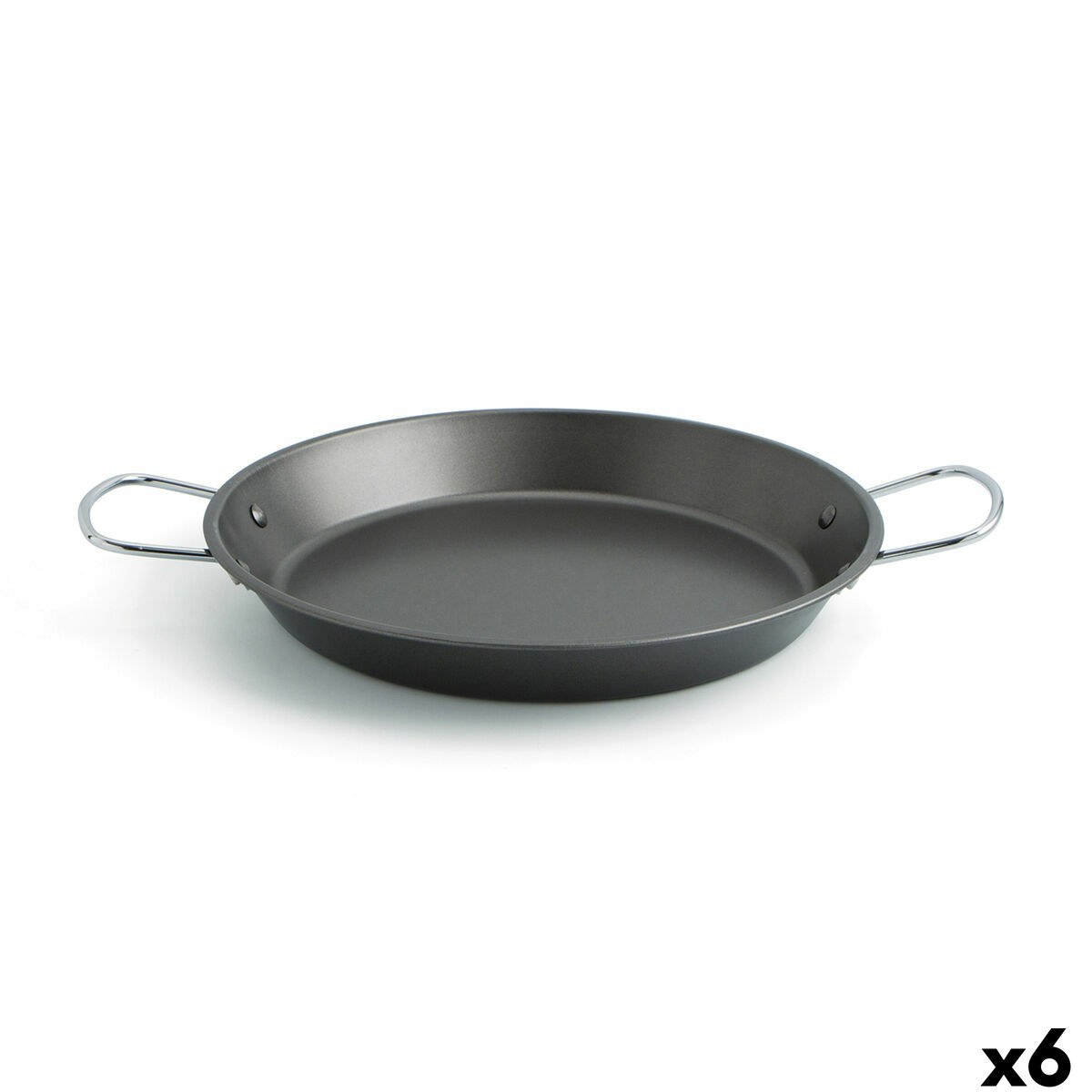 Pan Senia Black Metal Steel Ø 32 cm (6 Units)