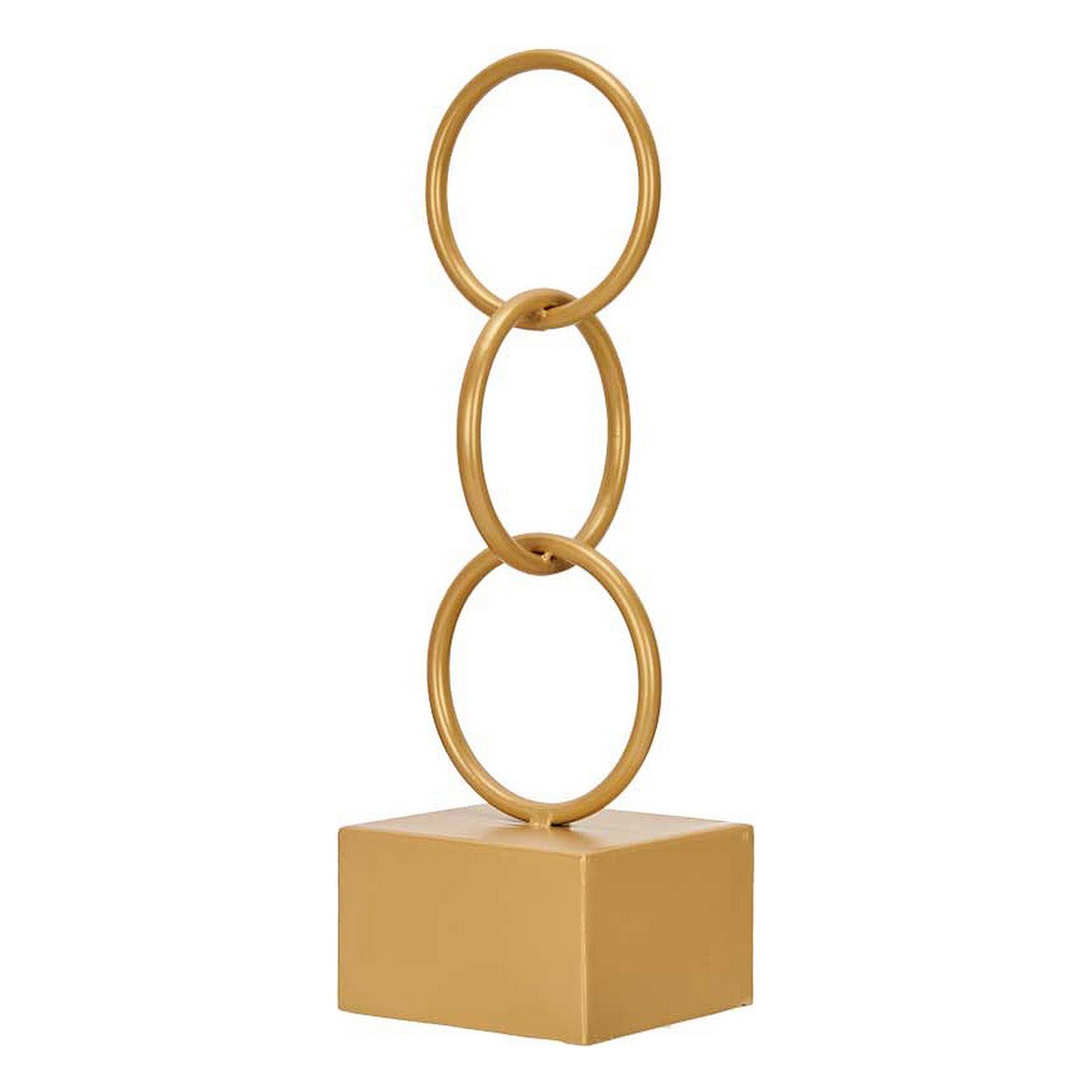 Decorative Figure Golden Rings 12,5 x 40,5 x 12,5 cm