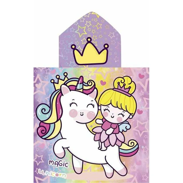 Poncho-Towel with Hood Unicornprins 60 x 120 cm