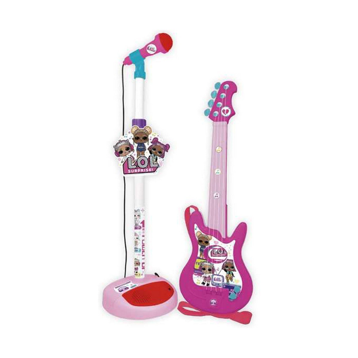 Baby Guitar Microphone Pink