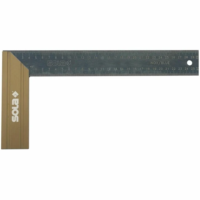 Carpenter's square SRB 30 x 14,5 cm Steel 30,5 cm