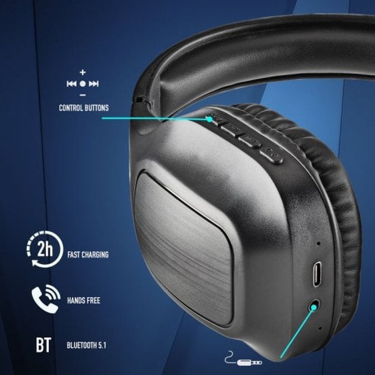 Headphones with Microphone ARTICA WRATH