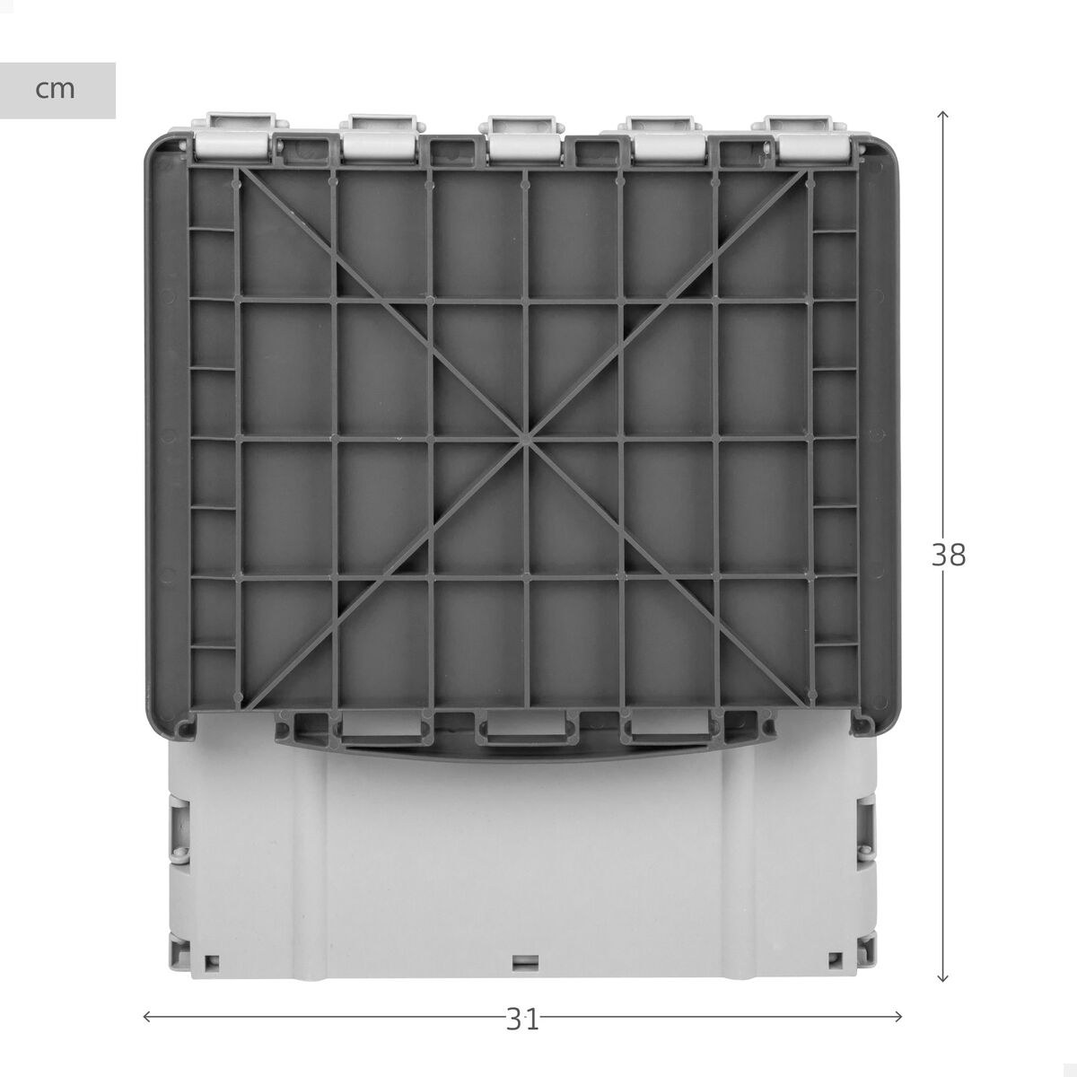 Waste bin polypropylene TPR 31 x 38 x 27 cm (6 Units)