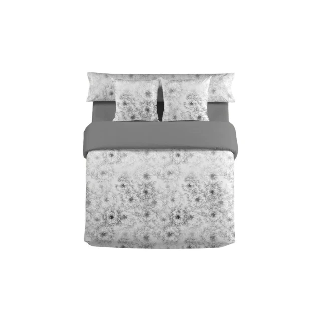 Duvet cover set JEWEL Grey Double 3 Pieces
