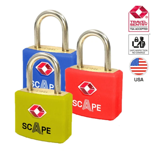 Key padlock TSA-385 Metal Rectangular