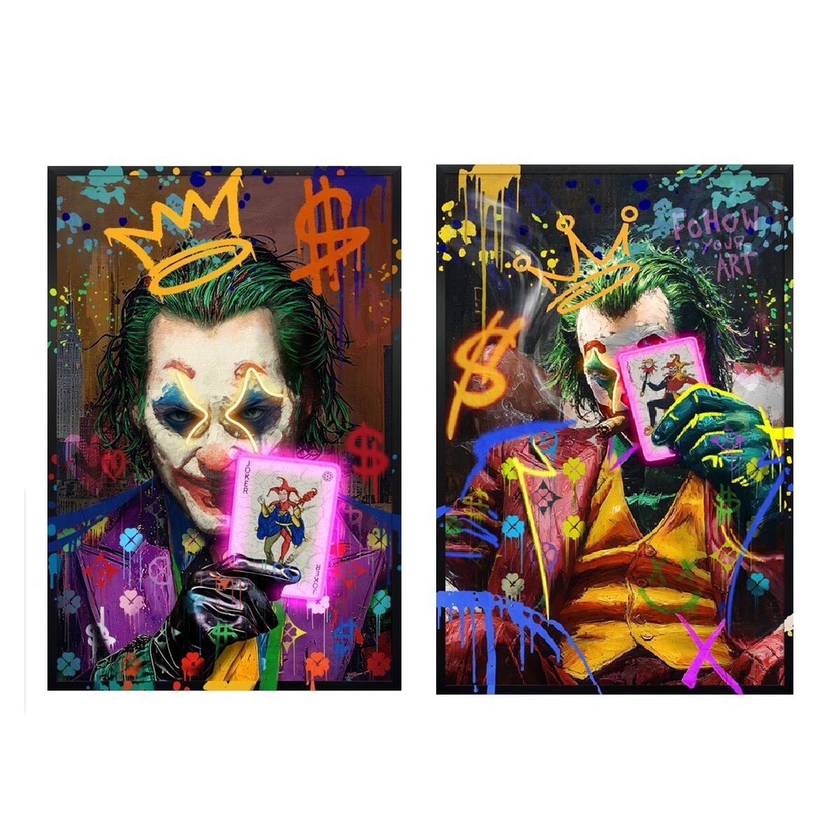 Canvas Black Loft 83 x 3 x 123 cm (2 Units)