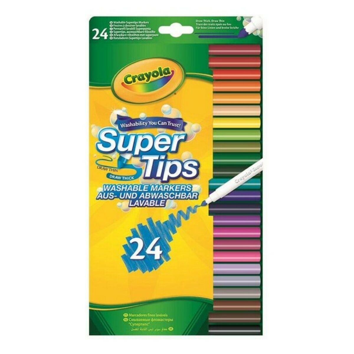 Felt-tip pens B01BF6F20K Multicolour Washable 24 Pieces