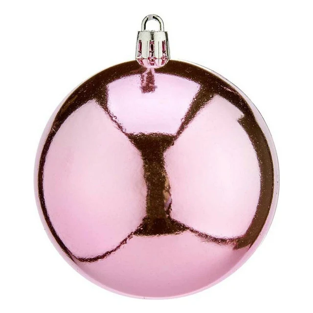 Christmas Baubles K1912475-4 Pink Plastic Ø 8 cm 16 Units