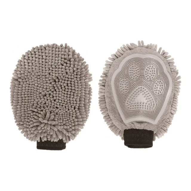 Bath Mitten Grey (25 x 18 cm)