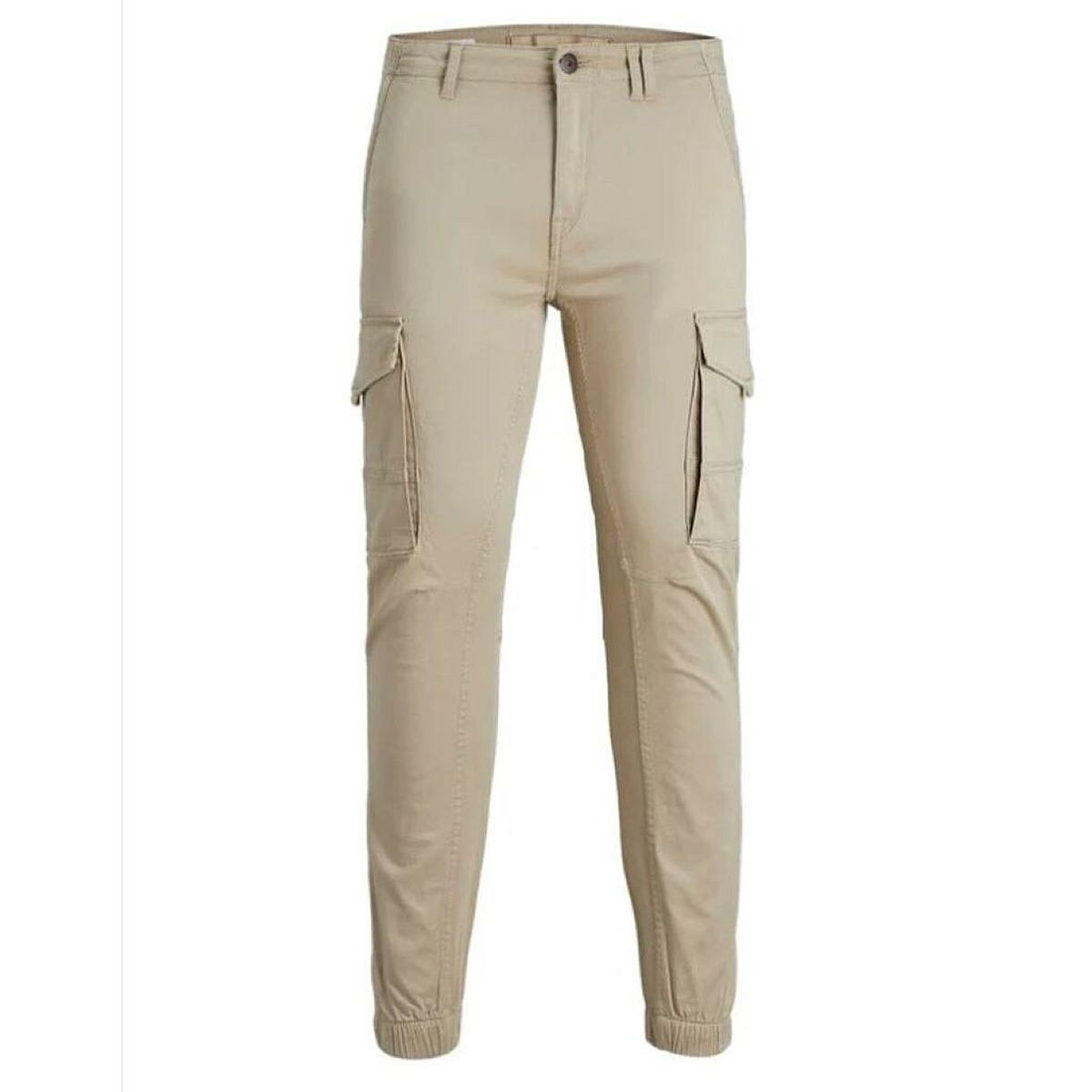 Trousers JPSTPAUL JJFLAKE CARGO CROCKERY NOOS 12193754 Beige