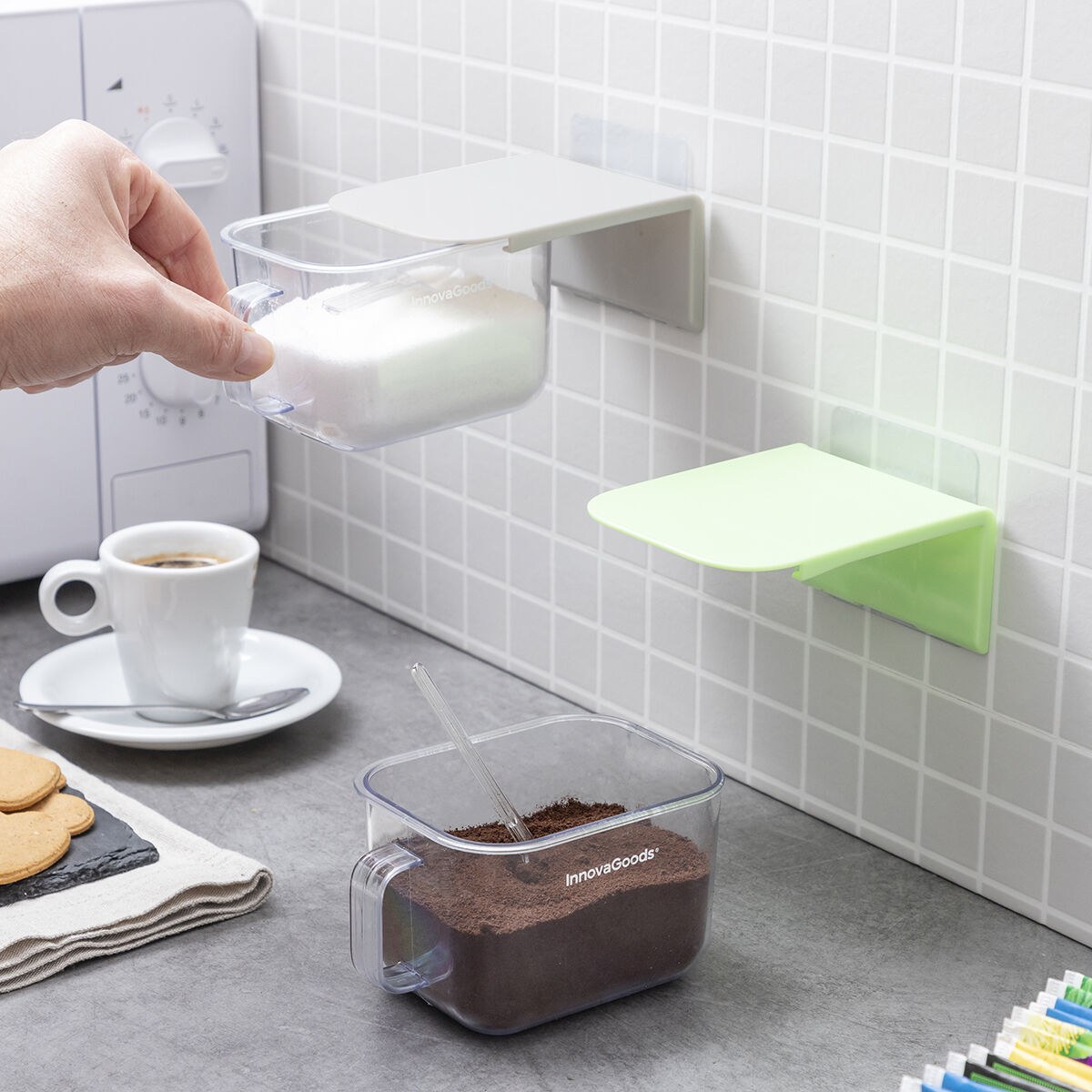 Removable Adhesive Kitchen Containers Handstore 2 Units