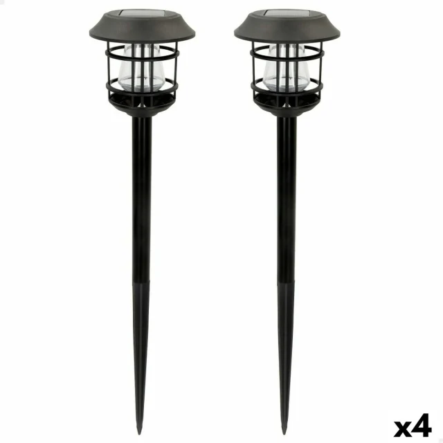 Set of solar garden lights 2 Pieces Stainless steel Plastic 13 x 55 x 13 cm (4 Units)