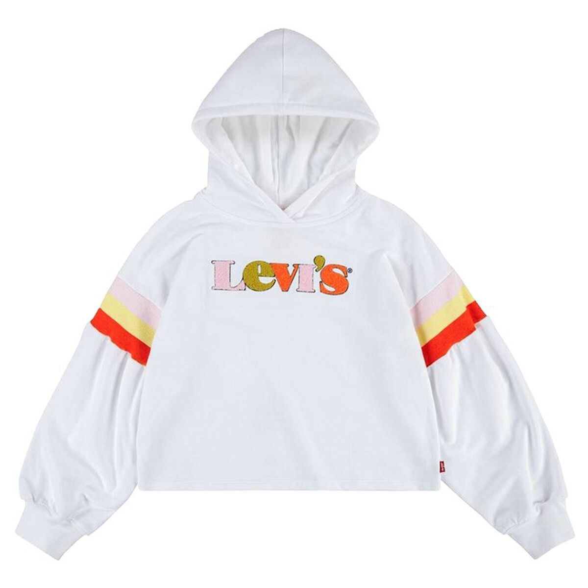 Hooded Sweatshirt for Girls Full Sleeve High Rise Girl White
