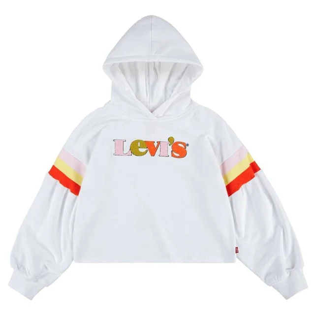 Hooded Sweatshirt for Girls Full Sleeve High Rise Girl White