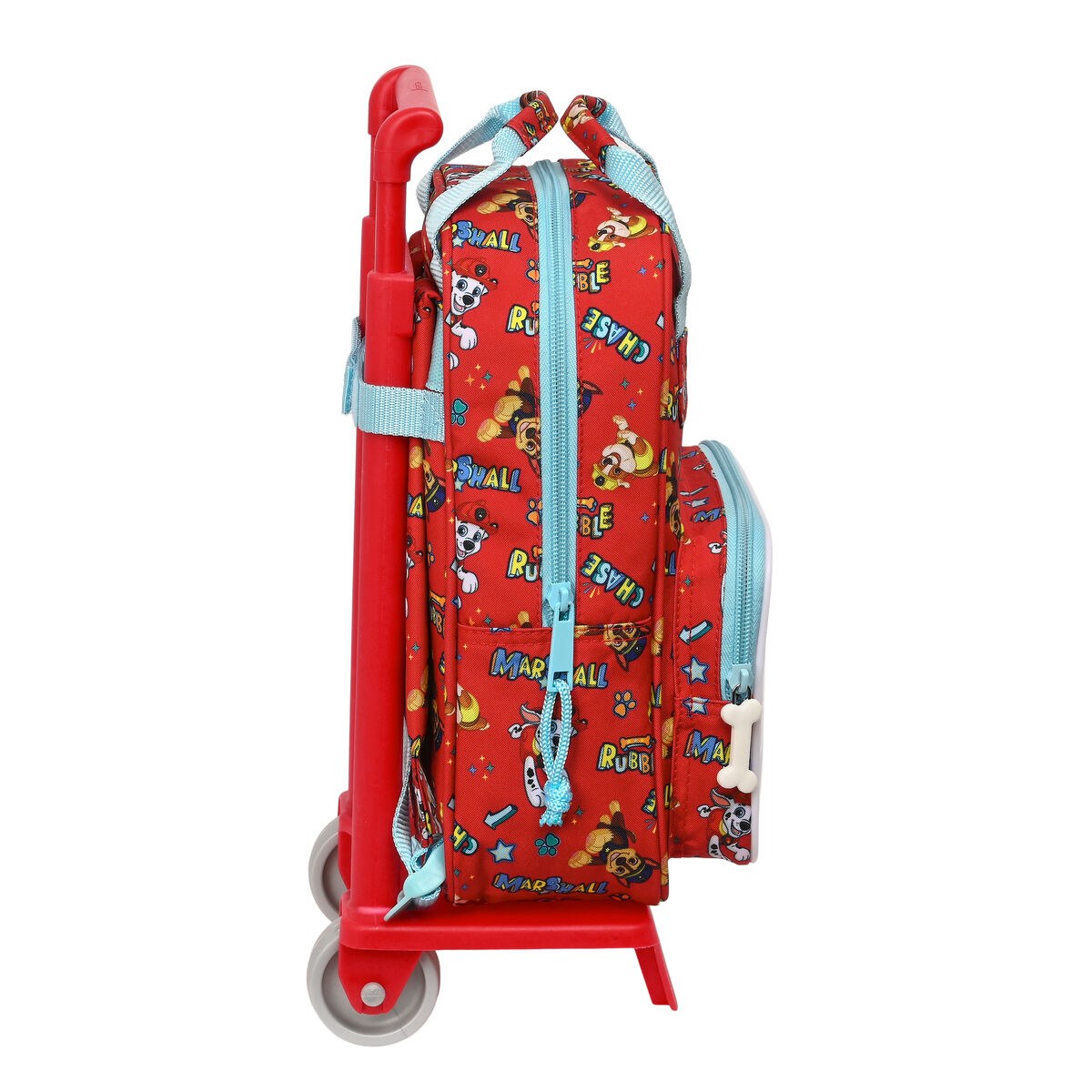 School Rucksack with Wheels Funday Red Light Blue (20 x 28 x 8 cm)