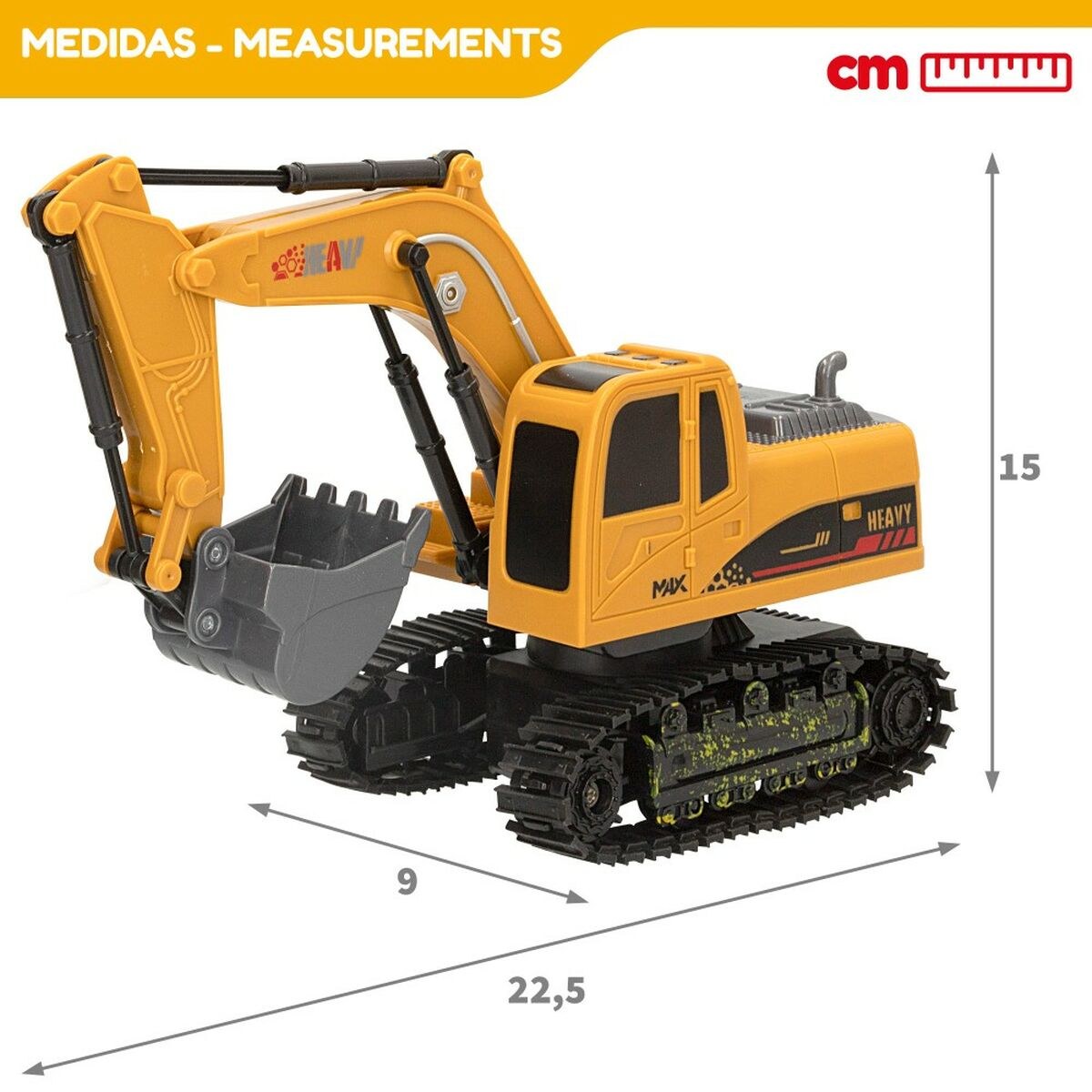 Radio-controlled Digger 1:24 4 Units